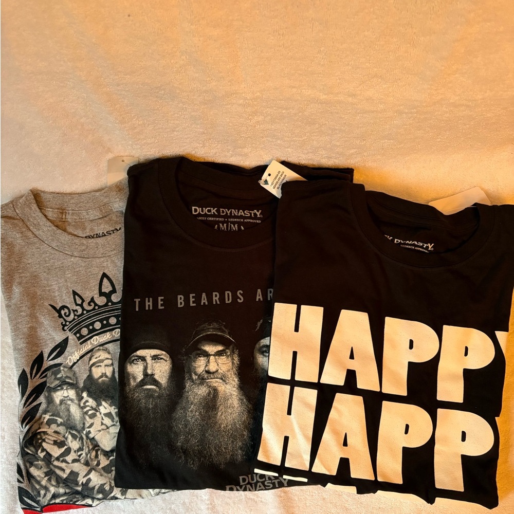 Duck Dynasty Men's Graphic Tees - Black, Gray, and White - BNWT
